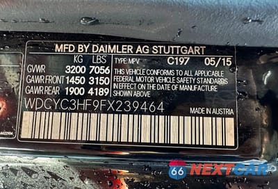 Zdjęcie 10 z 12 samochodu: 2015 MERCEDES-BENZ G 550 VIN:WDCYC3HF9FX239464 - miniatura