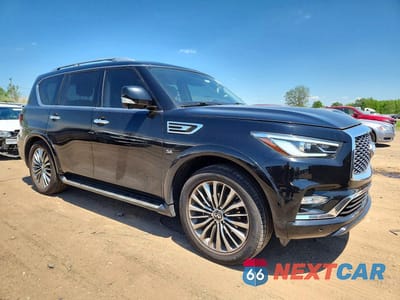 Czwarte zdjęcie samochodu z boku: 2019 INFINITI QX80 LUXE VIN:JN8AZ2NE6K9225245 - miniatura