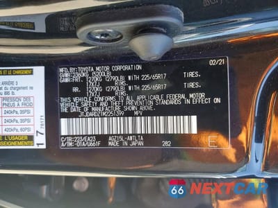 Zdjęcie 12 z 12 samochodu: 2021 LEXUS NX 300 BASE VIN:JTJDARDZ1M2251399 - miniatura