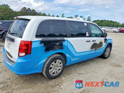 Trzecie zdjęcie samochodu z tyłu: 2019 DODGE GRAND CARAVAN SE VIN:2C4RDGBG5KR765986 - miniatura