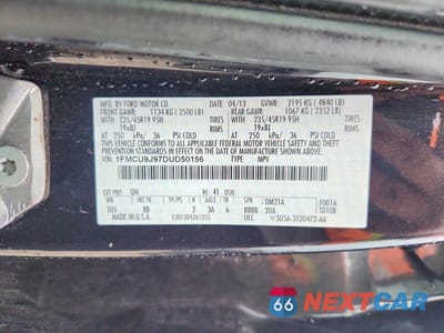 Zdjęcie 13 z 13 samochodu: 2013 FORD ESCAPE TITANIUM VIN:1FMCU9J97DUD50156 - miniatura