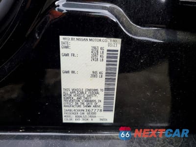 Zdjęcie 12 z 12 samochodu: 2023 NISSAN ALTIMA SR VIN:1N4BL4CVXPN367778 - miniatura