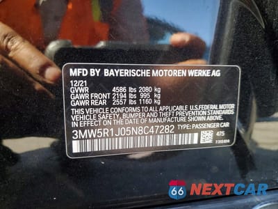 Zdjęcie 12 z 12 samochodu: 2022 BMW 330I VIN:3MW5R1J05N8C47282 - miniatura
