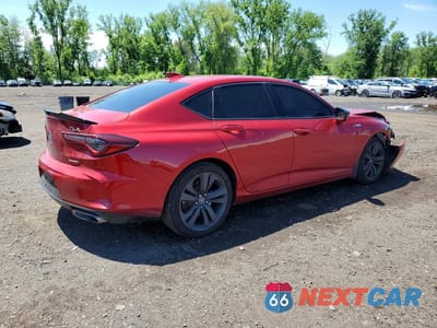 Trzecie zdjęcie samochodu z tyłu: 2021 ACURA TLX TECH A VIN:19UUB6F53MA802559 - miniatura