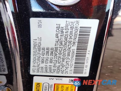 Zdjęcie 12 z 12 samochodu: 2024 HONDA ACCORD EX VIN:1HGCY1F31RA069415 - miniatura