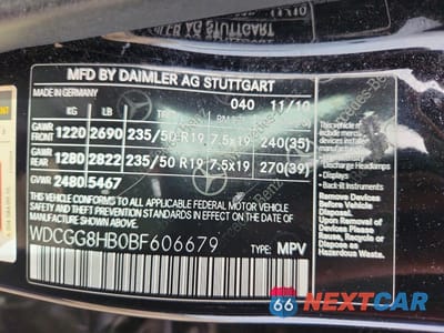 Zdjęcie 13 z 13 samochodu: 2011 MERCEDES-BENZ GLK 350 4MATIC VIN:WDCGG8HB0BF606679 - miniatura