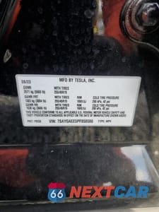 Zdjęcie 13 z 13 samochodu: 2023 TESLA MODEL Y VIN:7SAYGAEE5PF858586 - miniatura