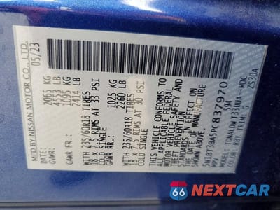 Zdjęcie 13 z 13 samochodu: 2023 NISSAN ROGUE SV VIN:5N1BT3BA5PC837970 - miniatura