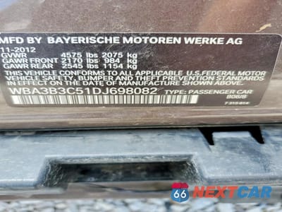 Zdjęcie 13 z 13 samochodu: 2013 BMW 328 XI VIN:WBA3B3C51DJ698082 - miniatura