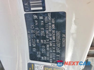 Zdjęcie 12 z 12 samochodu: 2023 KIA FORTE GT-LINE VIN:3KPF54AD1PE660991 - miniatura