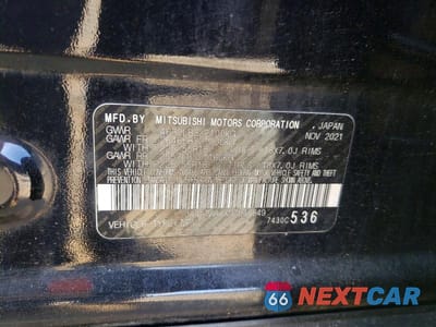 Zdjęcie 13 z 13 samochodu: 2022 MITSUBISHI ECLIPSE CROSS SE VIN:JA4ATWAAXNZ048849 - miniatura