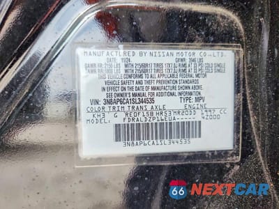 Zdjęcie 14 z 14 samochodu: 2025 NISSAN KICKS SV VIN:3N8AP6CA1SL344535 - miniatura