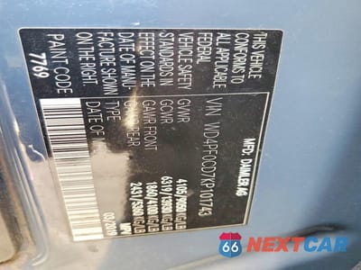 Zdjęcie 13 z 13 samochodu: 2019 MERCEDES BENZ SPRINTER 2500 DELIVERY VAN VIN:WD4PF0CD7KP101743 - miniatura