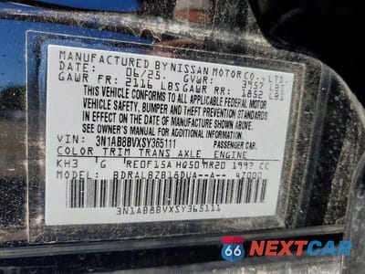 Zdjęcie 12 z 12 samochodu: 2025 NISSAN SENTRA S VIN:3N1AB8BVXSY365111 - miniatura