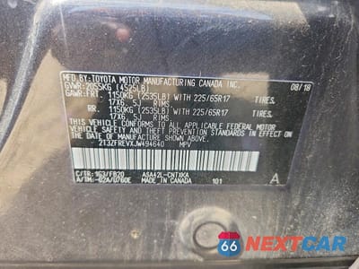 Zdjęcie 13 z 13 samochodu: 2018 TOYOTA RAV4 LE VIN:2T3ZFREVXJW494640 - miniatura