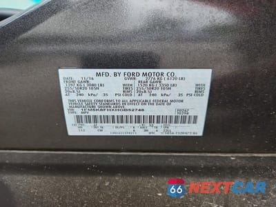 Zdjęcie 14 z 14 samochodu: 2017 FORD EXPLORER LIMITED VIN:1FM5K8FHXHGB52748 - miniatura