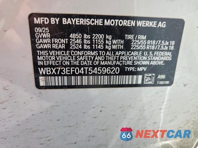 Zdjęcie 13 z 13 samochodu: 2026 BMW X1 XDRIVE28I VIN:WBX73EF04T5459620 - miniatura