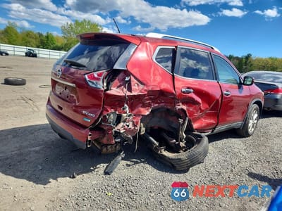 Trzecie zdjęcie samochodu z tyłu: 2014 NISSAN ROGUE SV VIN:5N1AT2MV2EC753155 - miniatura