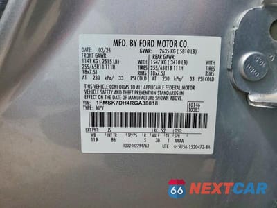 Zdjęcie 13 z 13 samochodu: 2024 FORD EXPLORER XLT VIN:1FMSK7DH4RGA38018 - miniatura