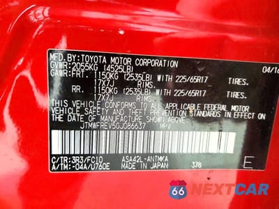 Zdjęcie 13 z 13 samochodu: 2016 TOYOTA RAV 4 VIN:JTMWFREV5GJ086637 - miniatura