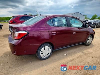 Trzecie zdjęcie samochodu z tyłu: 2022 MITSUBISHI MIRAGE G4 ES VIN:ML32FUFJ5NHF06243 - miniatura