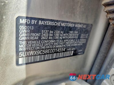 Zdjęcie 13 z 13 samochodu: 2014 BMW X3 XDRIVE28I VIN:5UXWX9C58E0D14554 - miniatura