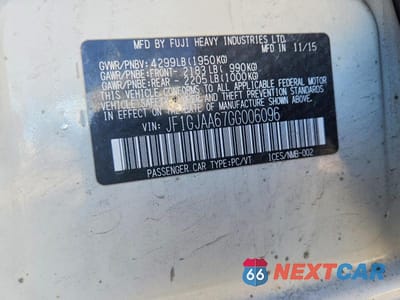 Zdjęcie 13 z 13 samochodu: 2016 SUBARU IMPREZA VIN:JF1GJAA67GG006096 - miniatura