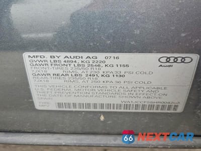 Zdjęcie 14 z 14 samochodu: 2017 AUDI Q3 PREMIUM PLUS VIN:WA1JCCFS5HR004200 - miniatura