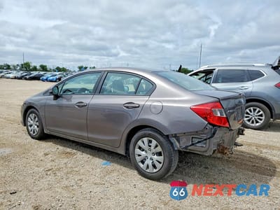 Drugie zdjęcie samochodu z przodu: 2012 HONDA CIVIC LX VIN:19XFB2F55CE098540 - miniatura