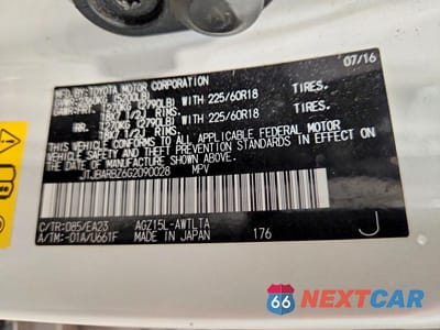 Zdjęcie 12 z 12 samochodu: 2016 LEXUS NX 200T BASE VIN:JTJBARBZ6G2090028 - miniatura
