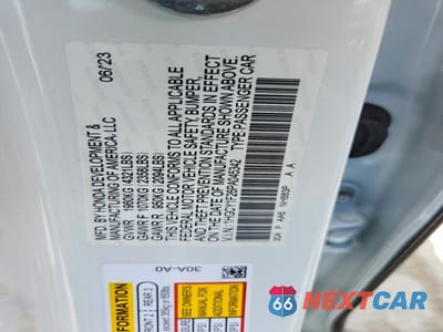 Zdjęcie 13 z 13 samochodu: 2023 HONDA ACCORD LX VIN:1HGCY1F26PA045342 - miniatura