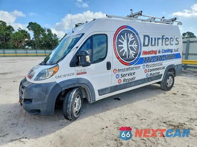 2018 RAM PROMASTER 2500 2500 HIGH 3C6TRVDG1JE151601 - główne zdjęcie licytacji z USA - miniatura
