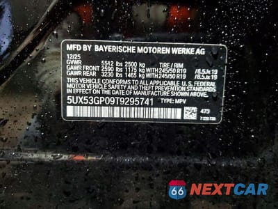 Zdjęcie 13 z 13 samochodu: 2026 BMW X3 30 XDRIVE VIN:5UX53GP09T9295741 - miniatura