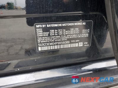 Zdjęcie 13 z 13 samochodu: 2023 BMW X7 XDRIVE40I VIN:5UX23EM04P9R56089 - miniatura