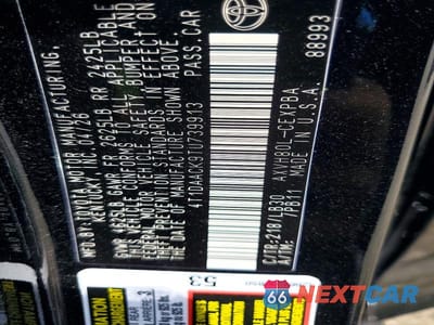 Zdjęcie 12 z 12 samochodu: 2026 TOYOTA CAMRY XSE VIN:4T1DAACK9TU739913 - miniatura