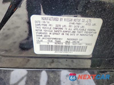 Zdjęcie 12 z 12 samochodu: 2015 INFINITI Q40 BASE VIN:JN1CV6AP0FM501911 - miniatura