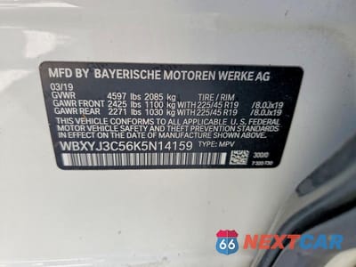 Zdjęcie 14 z 14 samochodu: 2019 BMW X2 SDRIVE28I VIN:WBXYJ3C56K5N14159 - miniatura
