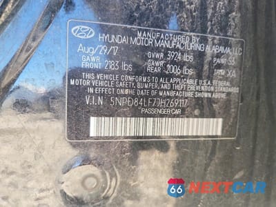 Zdjęcie 13 z 13 samochodu: 2018 HYUNDAI ELANTRA SEL VIN:5NPD84LF7JH269117 - miniatura