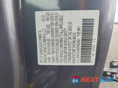 Zdjęcie 14 z 14 samochodu: 2023 HONDA PILOT ELITE VIN:5FNYG1H8XPB029001 - miniatura