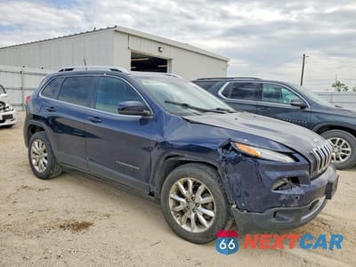 Czwarte zdjęcie samochodu z boku: 2016 JEEP CHEROKEE LIMITED VIN:1C4PJMDB6GW235010 - miniatura