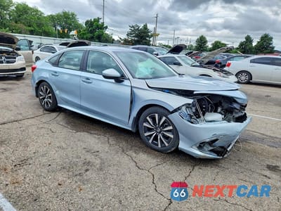 Czwarte zdjęcie samochodu z boku: 2022 HONDA CIVIC EX VIN:2HGFE1F79NH320203 - miniatura