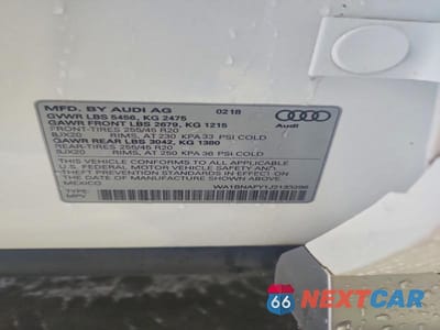 Zdjęcie 13 z 13 samochodu: 2018 AUDI Q5 PREMIUM PLUS VIN:WA1BNAFY1J2133296 - miniatura