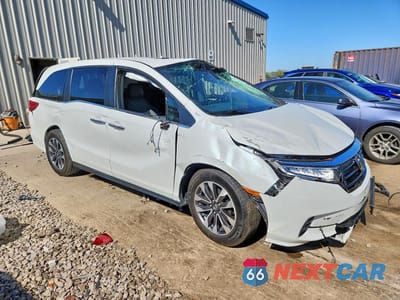 Czwarte zdjęcie samochodu z boku: 2022 HONDA ODYSSEY EXL VIN:5FNRL6H77NB006342 - miniatura