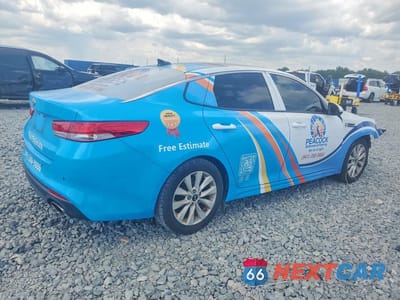Trzecie zdjęcie samochodu z tyłu: 2018 KIA OPTIMA EX VIN:5XXGU4L36JG215737 - miniatura