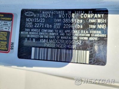 Zdjęcie 13 z 13 samochodu: 2024 HYUNDAI ELANTRA SEL VIN:KMHLM4DG2RU696152 - miniatura