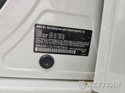 Zdjęcie 12 z 12 samochodu: 2015 BMW 535 I VIN:WBA5B1C51FD922854 - miniatura