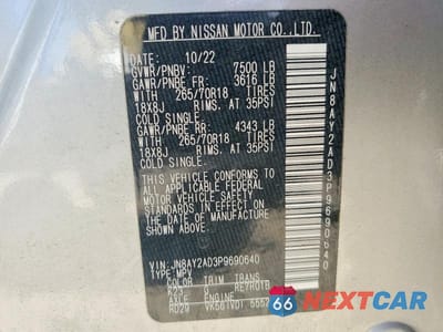 Zdjęcie 13 z 13 samochodu: 2023 NISSAN ARMADA SV VIN:JN8AY2AD3P9690640 - miniatura