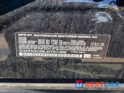 Zdjęcie 12 z 12 samochodu: 2018 BMW X3 XDRIVEM40I VIN:5UXTS3C58J0Y97486 - miniatura