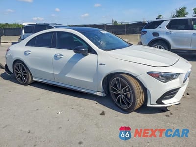 Czwarte zdjęcie samochodu z boku: 2020 MERCEDES-BENZ CLA AMG 35 4MATIC VIN:W1K5J5BB0LN124006 - miniatura