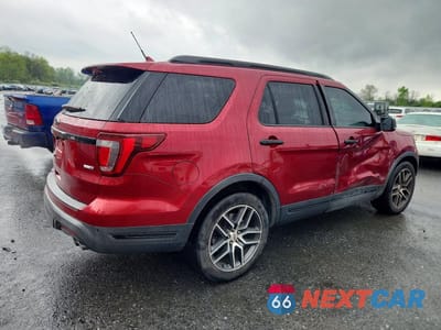 Trzecie zdjęcie samochodu z tyłu: 2019 FORD EXPLORER SPORT VIN:1FM5K8GT7KGB00844 - miniatura